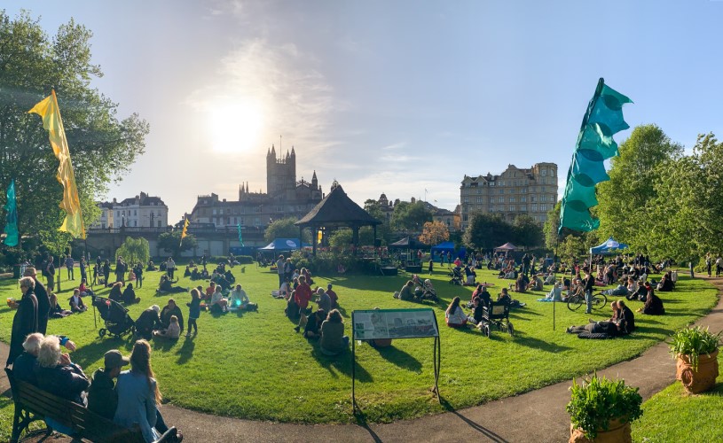 The Bath Festival in Parade Gardens.